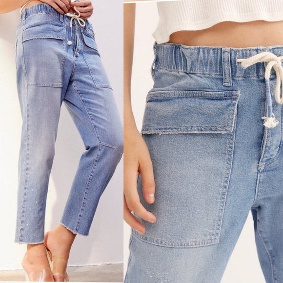 Free People City Slouch Tapered Jeans Size Small - Picture 1 of 16